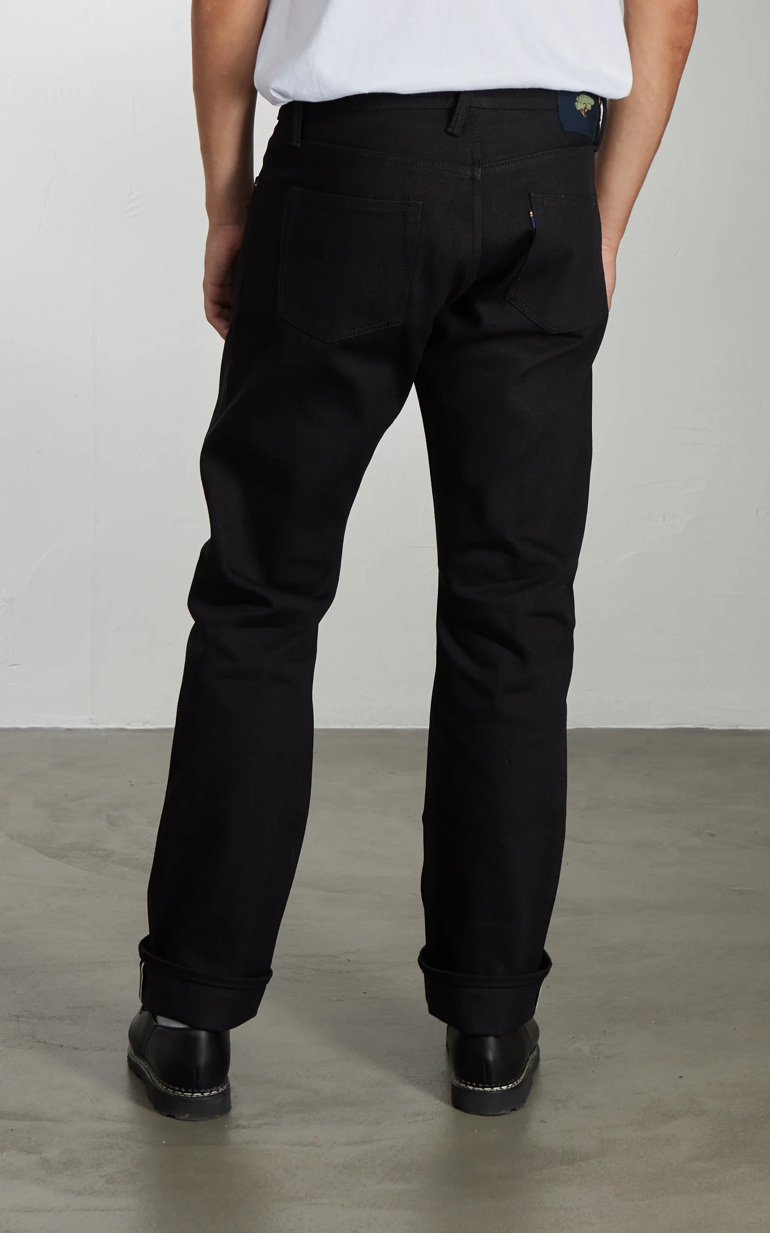NBDN Bonsai 002 Slim Straight Selvedge Jeans Black x Black 15oz - Image 10
