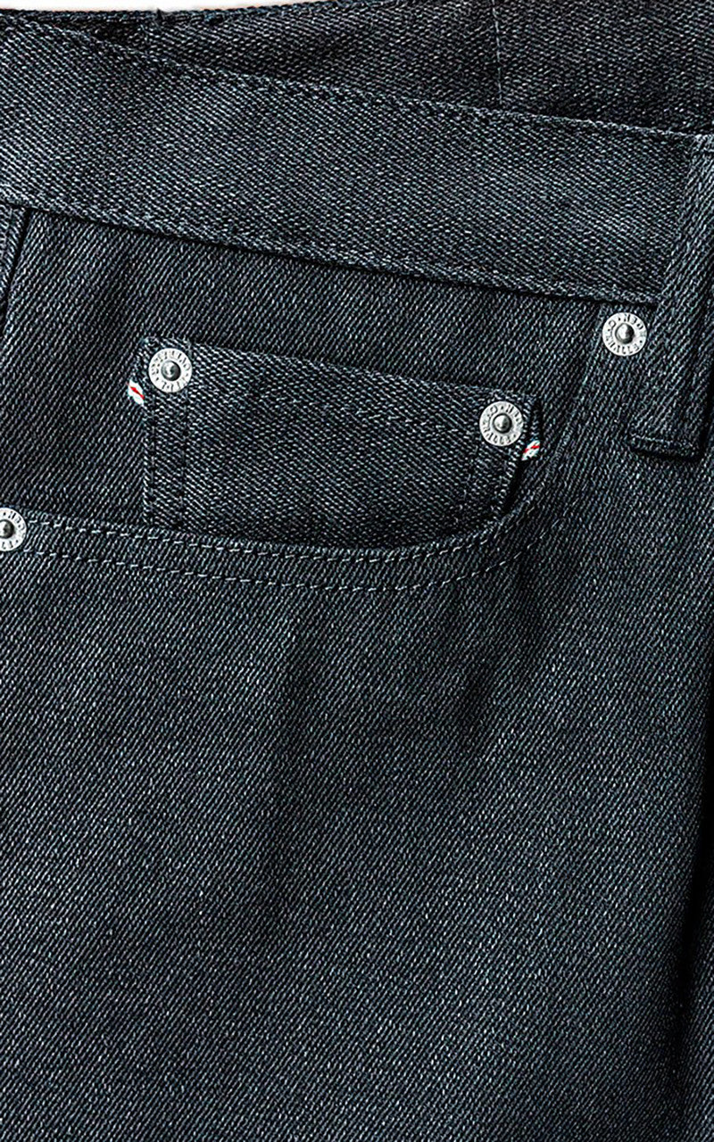 NBDN Bonsai 002 Slim Straight Selvedge Jeans Black x Black 15oz - Image 7
