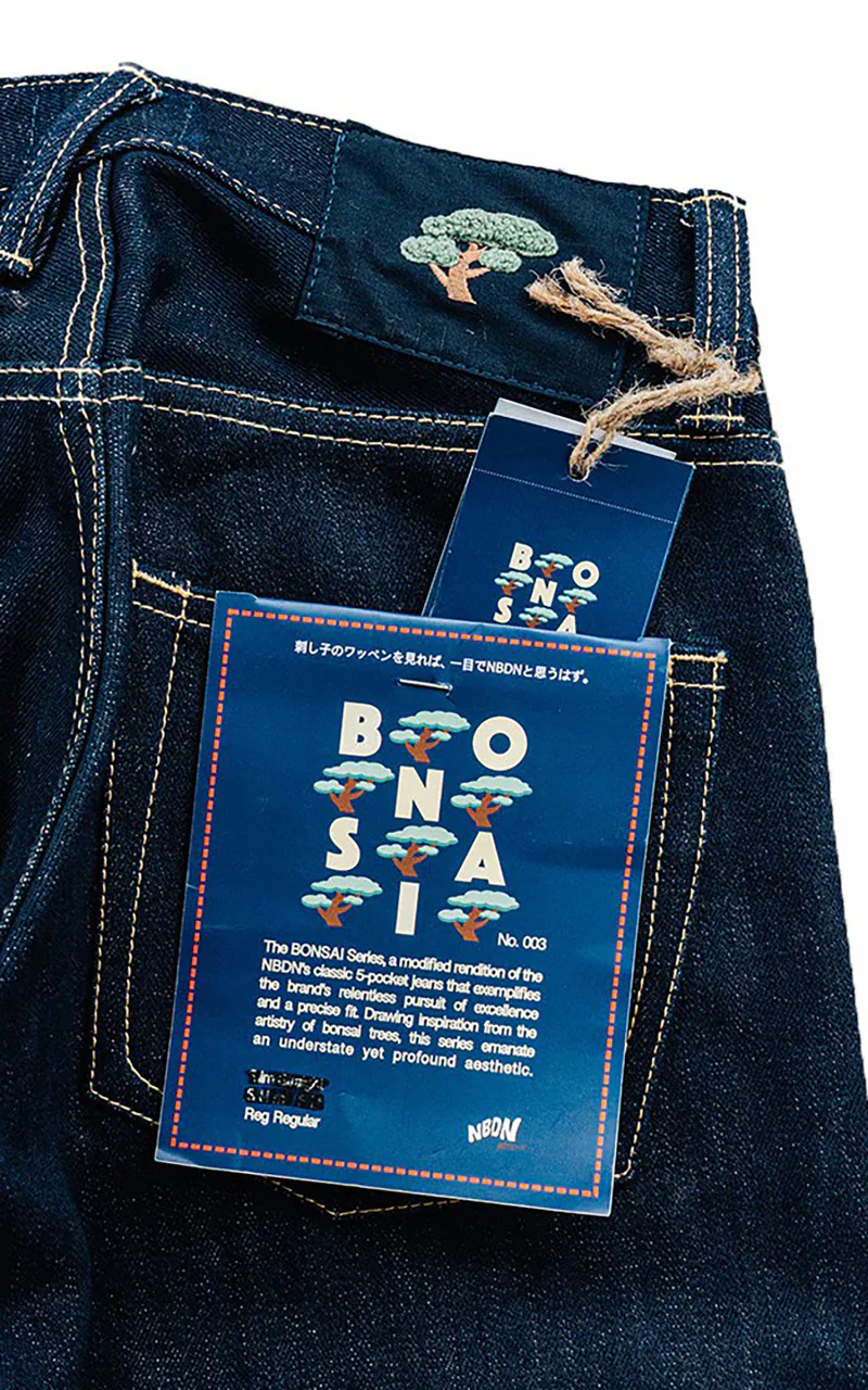 NBDN Bonsai 003 Slim Straight Selvedge Jeans Indigo 15oz - Image 7