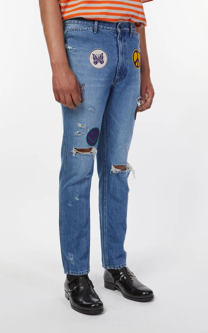 Needles Assorted Patches Slim Jean Indigo - Image 5