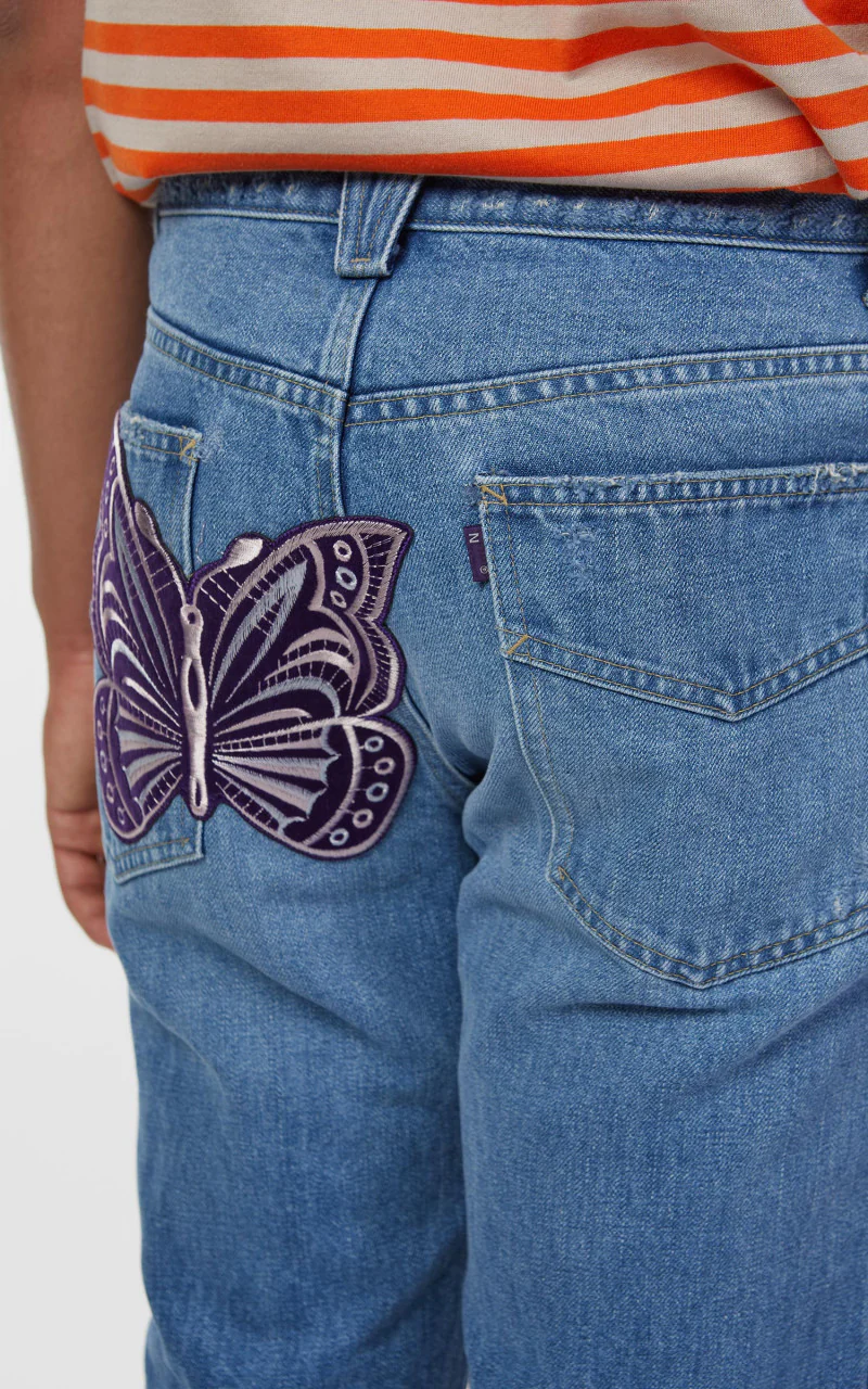 Needles Assorted Patches Slim Jean Indigo - Image 7