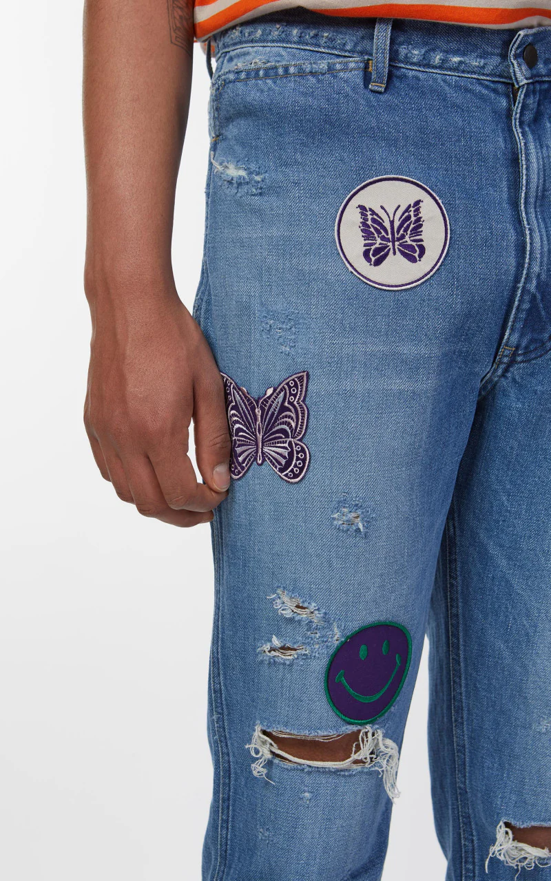 Needles Assorted Patches Slim Jean Indigo - Image 9