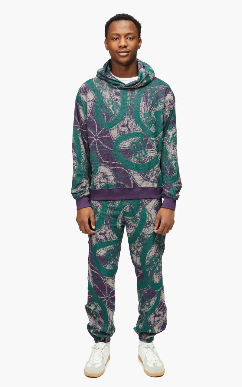 Needles Classic Hoodie Papillon Pile Jacquard Purple - Image 3