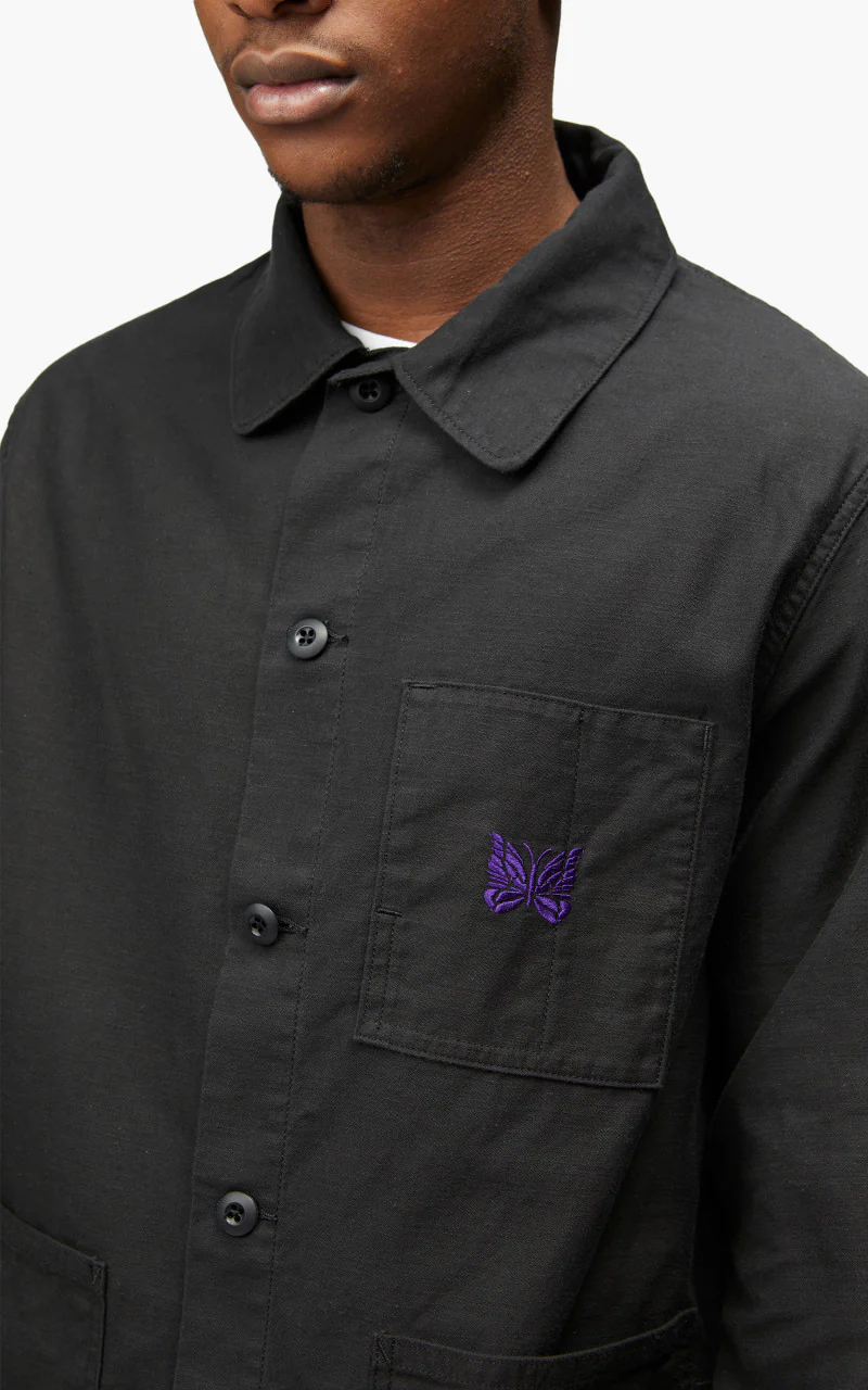 Needles D.N. Coverall Back Sateen Black - Image 6