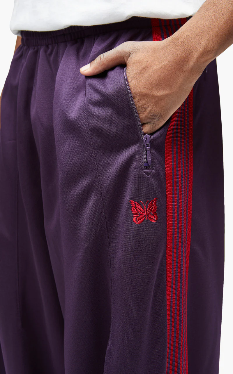 Needles H.D. Track Pant Poly Smooth Dark Purple - Image 6