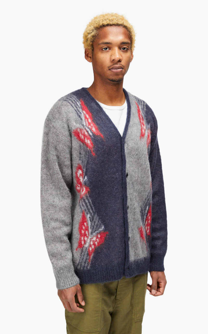 Needles Mohair Cardigan Papillon Navy - Image 5
