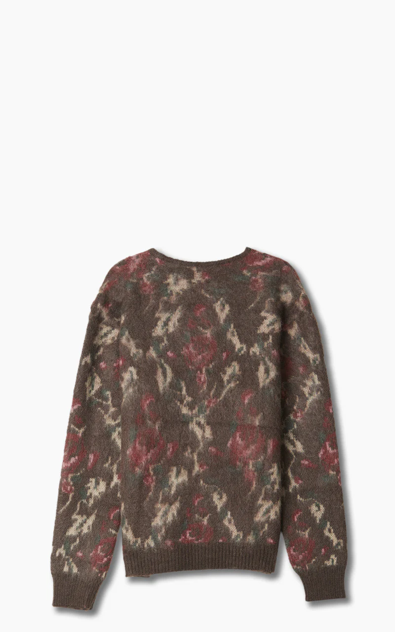 Needles Mohair Cardigan Rose Dark Brown - Image 3