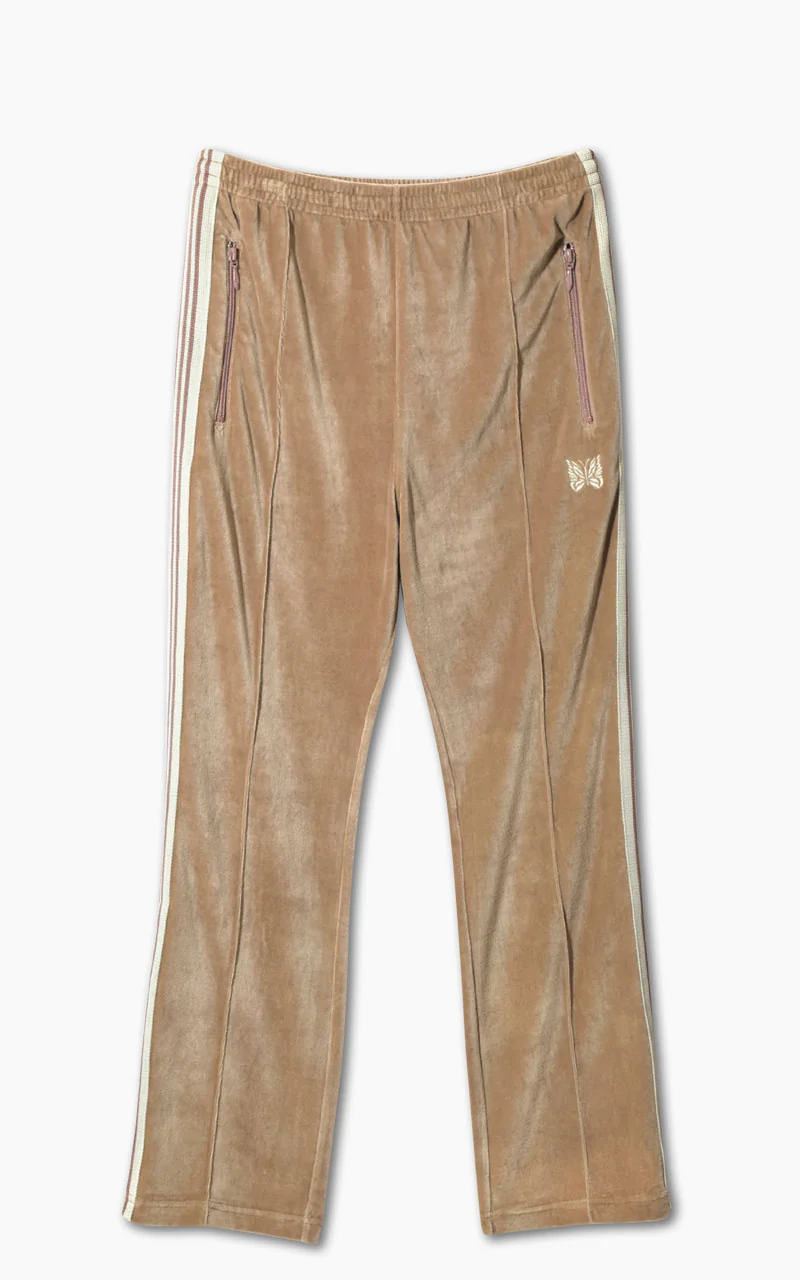 Needles Narrow Track Pant C/PE Velour Old Rose