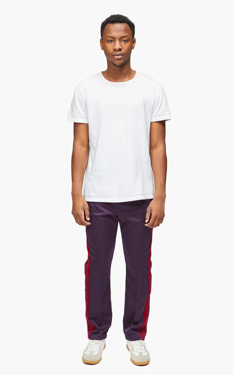 Needles Narrow Track Pant Poly Smooth Dark Purple - Image 2