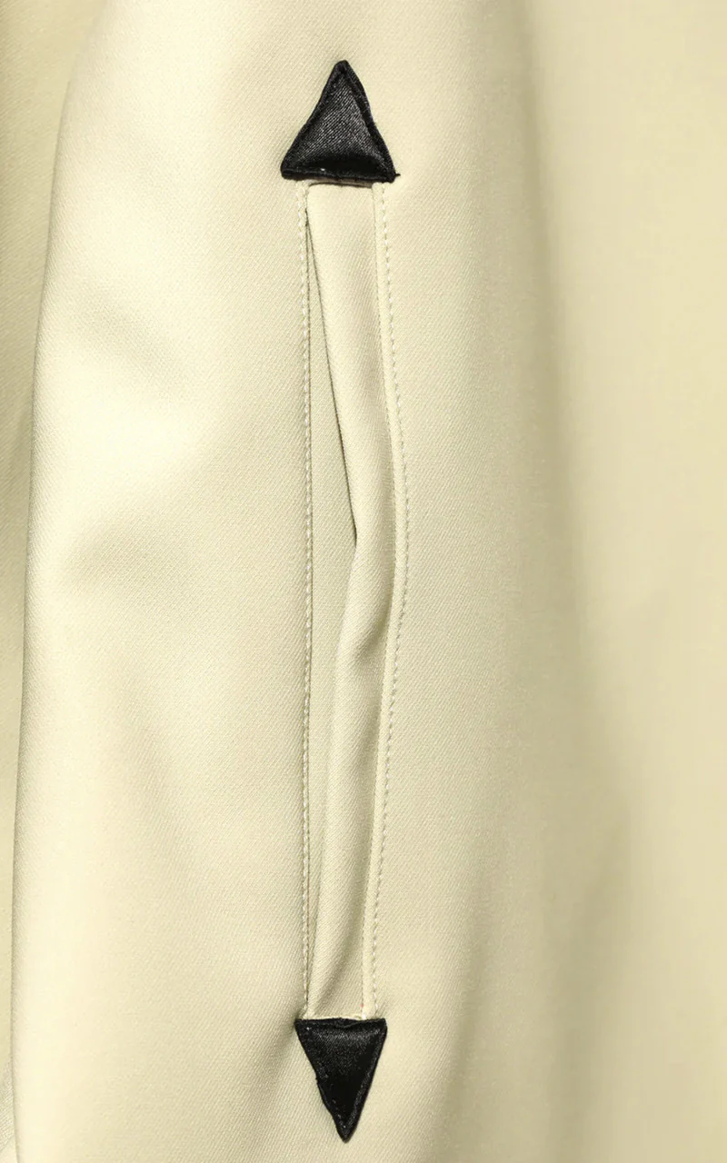 Needles Piping Cowboy Jacket PE/PU Double Cloth Beige - Image 4
