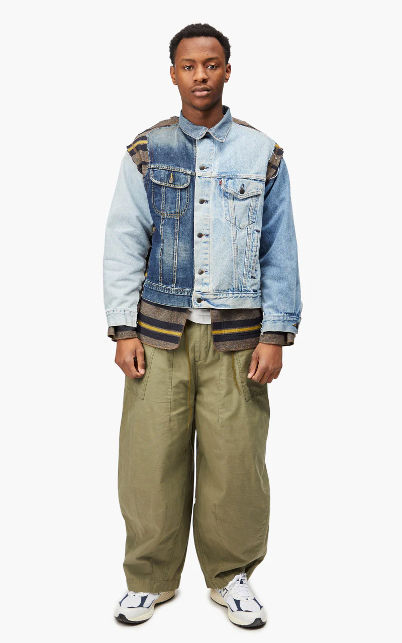 Needles Rebuild by Needles Jean Jacket Blanket Covered Reversible Medium - Image 2