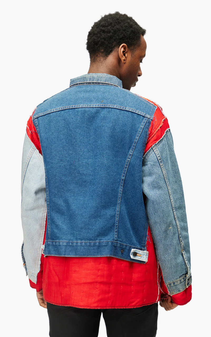 Needles Rebuild by Needles Jean Jacket Rug Covered Reversible Large - Image 5