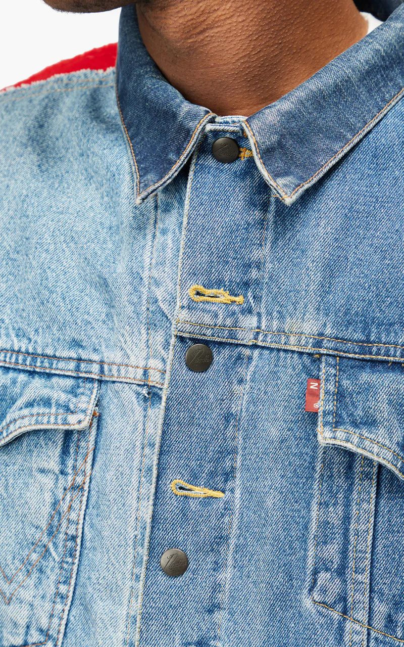Needles Rebuild by Needles Jean Jacket Rug Covered Reversible Large - Image 6