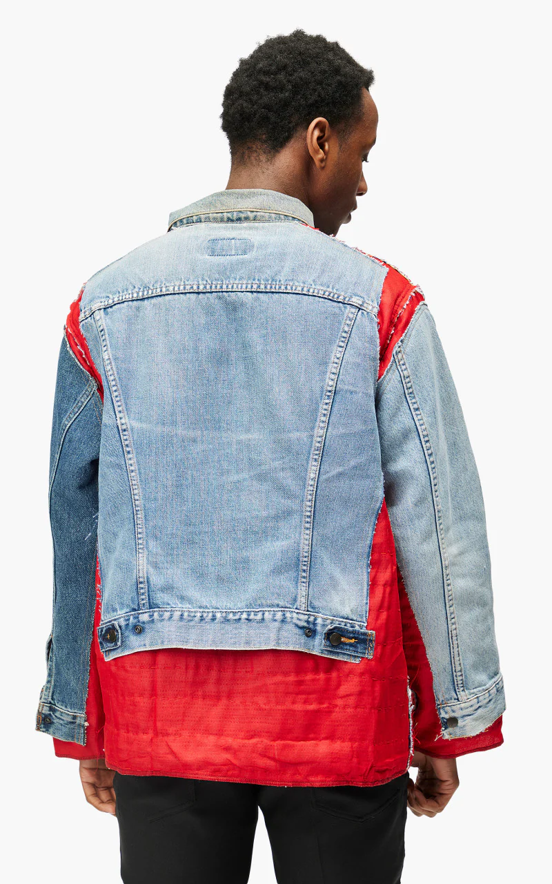 Needles Rebuild by Needles Jean Jacket Rug Covered Reversible Medium - Image 4