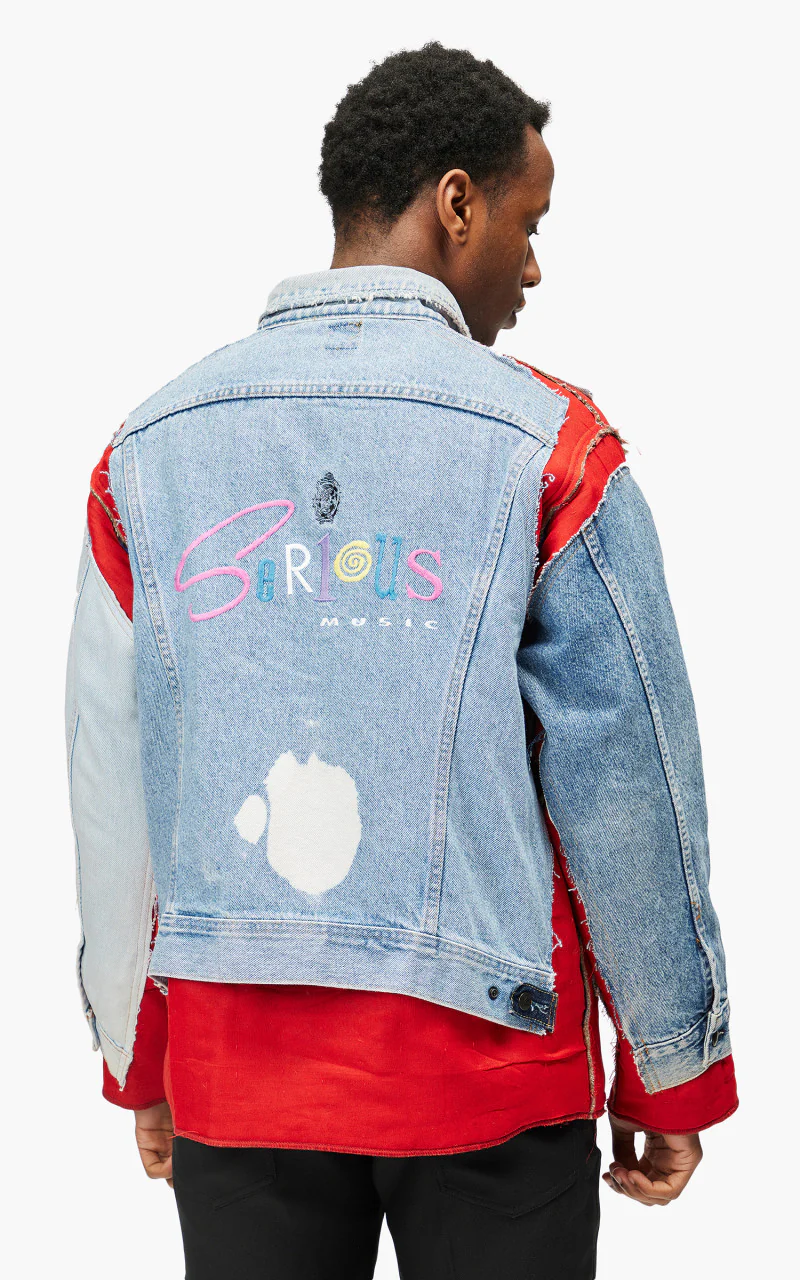 Needles Rebuild by Needles Jean Jacket Rug Covered Reversible Medium - Image 7