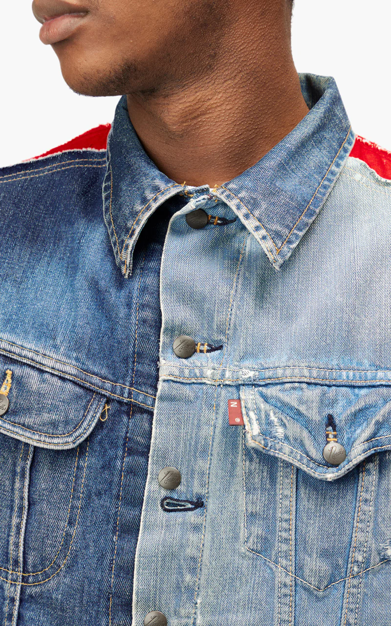 Needles Rebuild by Needles Jean Jacket Rug Covered Reversible Small - Image 17