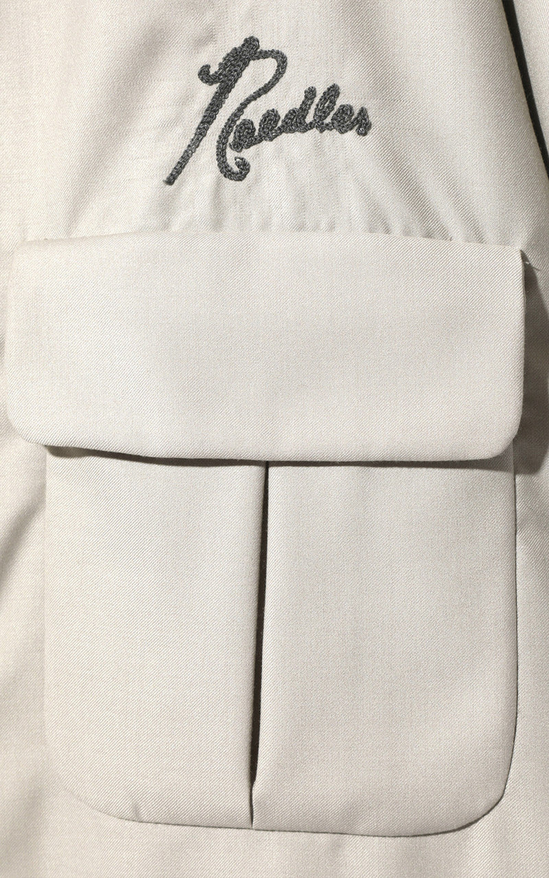 Needles Sport Jacket PE/W Gabardine Beige - Image 3