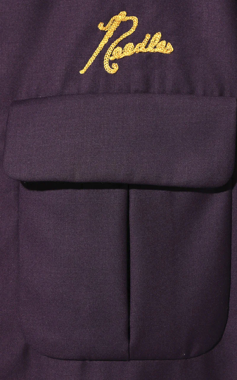 Needles Sport Jacket PE/W Gabardine Purple - Image 3