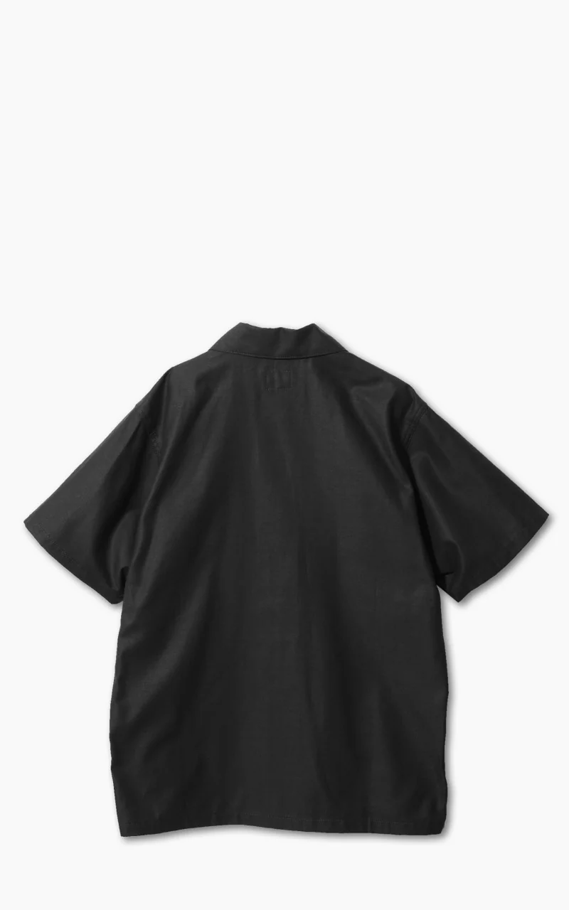 Needles S/S Fatigue Shirt Backsateen Black - Image 2