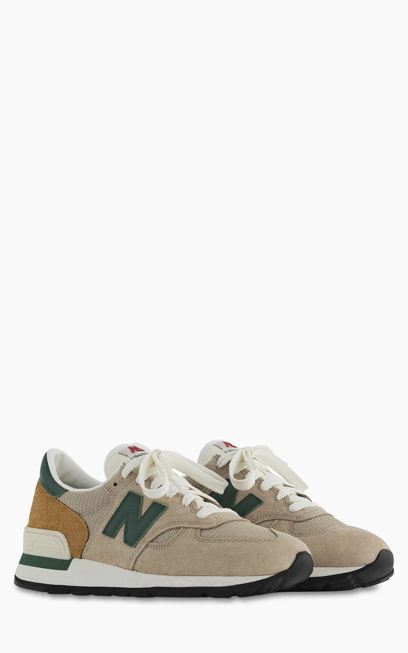 New Balance M990 TG1 Tan "Made in USA" Tan/Green - Image 4