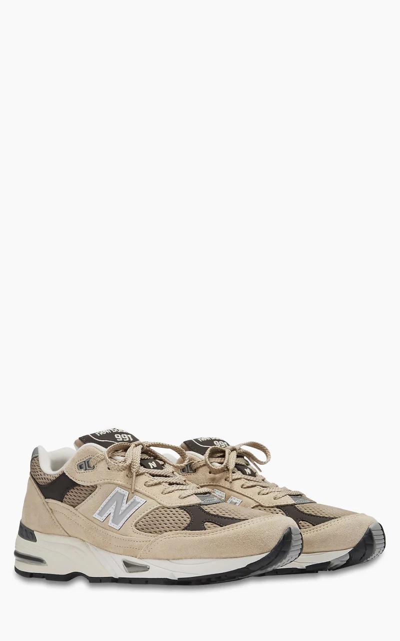 New Balance M991 CGB Pale Khaki/Silver Mink "Made in UK" - Image 2