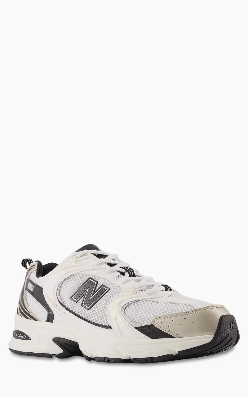 New Balance MR530 TC White/Light Gold Metallic - Image 2