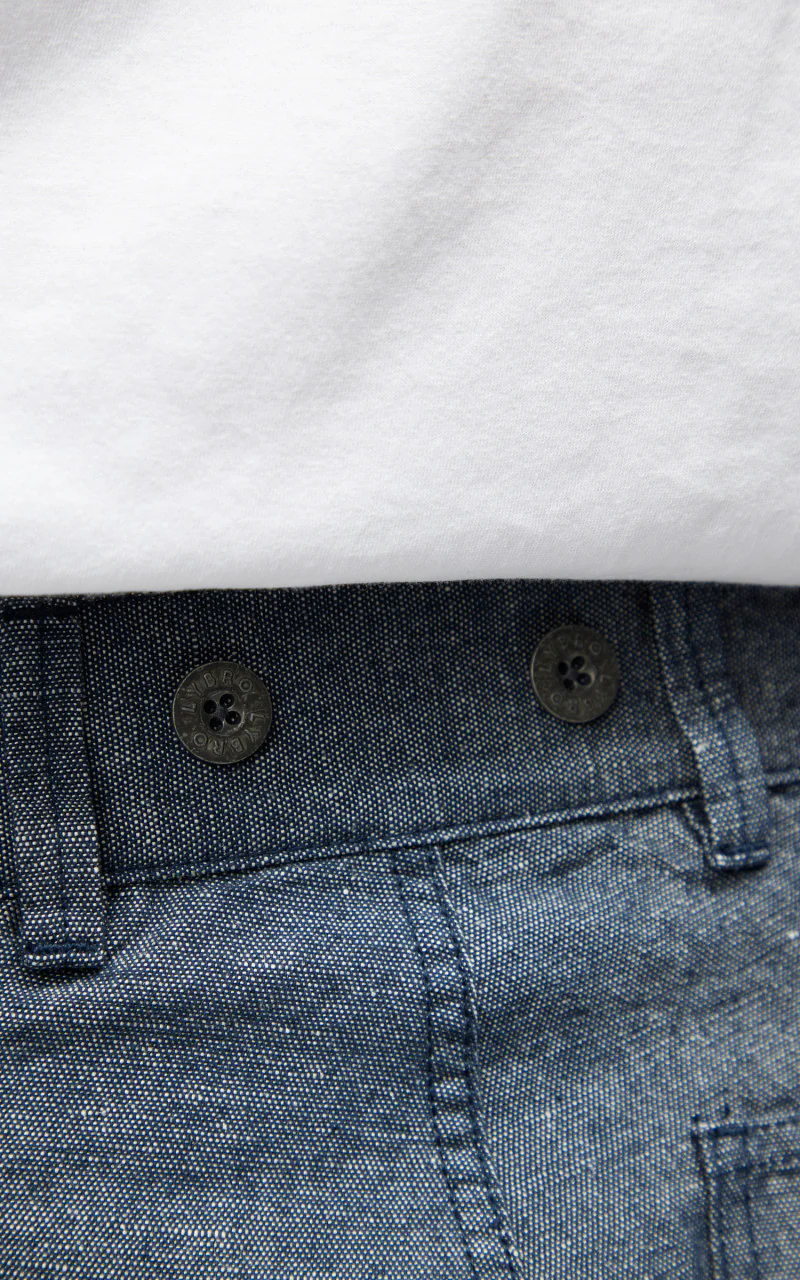 Nigel Cabourn Carpenter Pant Cotton/Linen Navy - Image 7