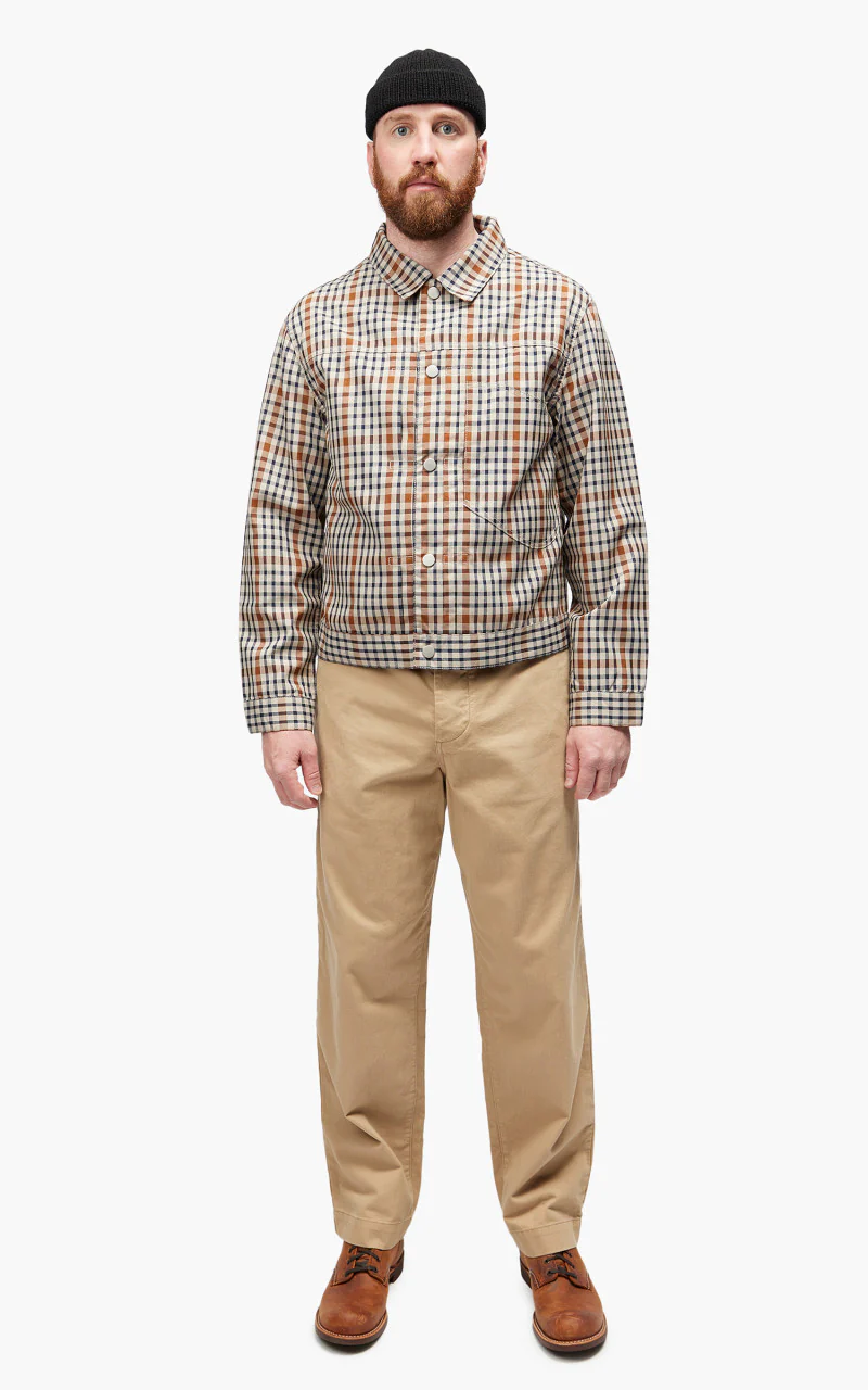 Nigel Cabourn Japanese Type 1 Stone Check - Image 3