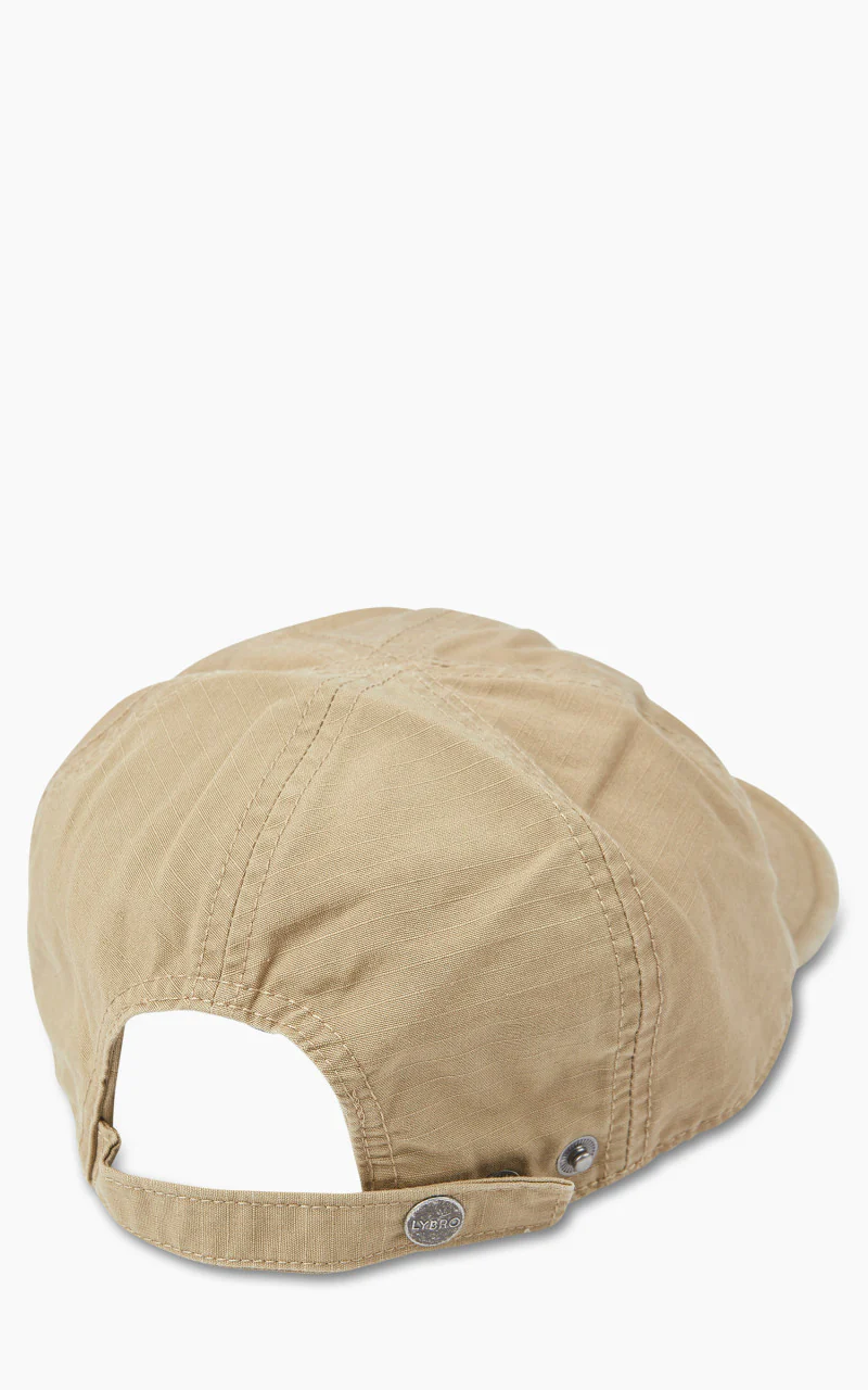 Nigel Cabourn Mechanics Cap Cotton Ripstop Tan - Image 2