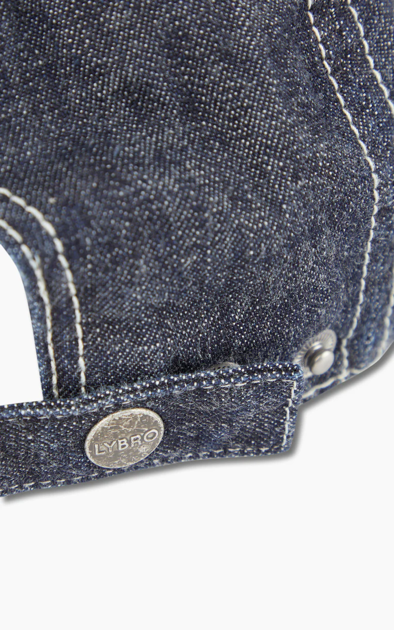 Nigel Cabourn Mechanics Cap Denim Indigo - Image 3