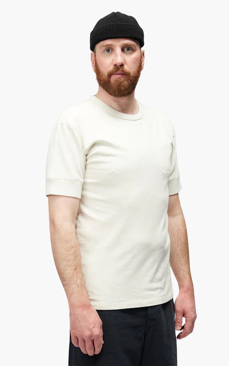 Nigel Cabourn Military Tee Natural - Image 6