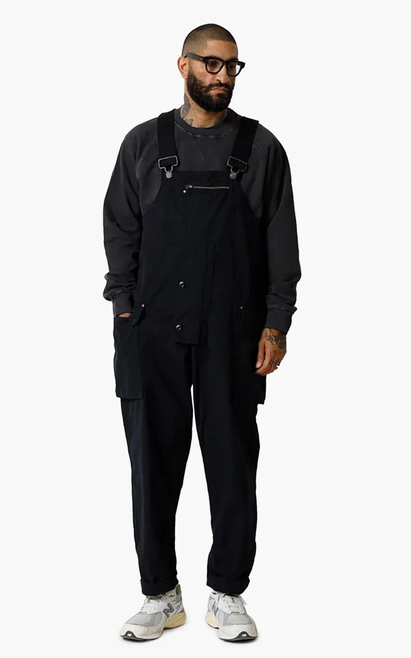 Nigel Cabourn Naval Dungaree Cotton Ripstop Black - Image 2