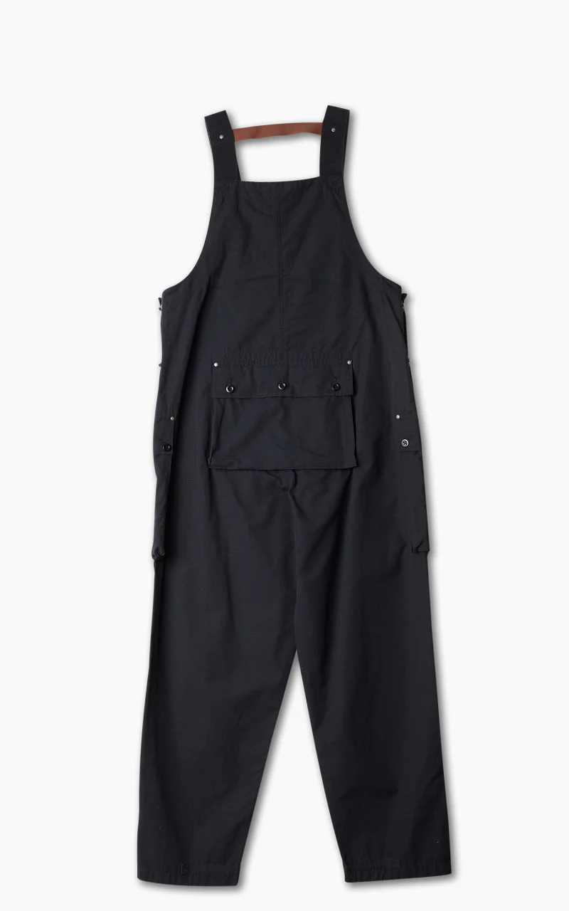 Nigel Cabourn Naval Dungaree Cotton Ripstop Black - Image 3