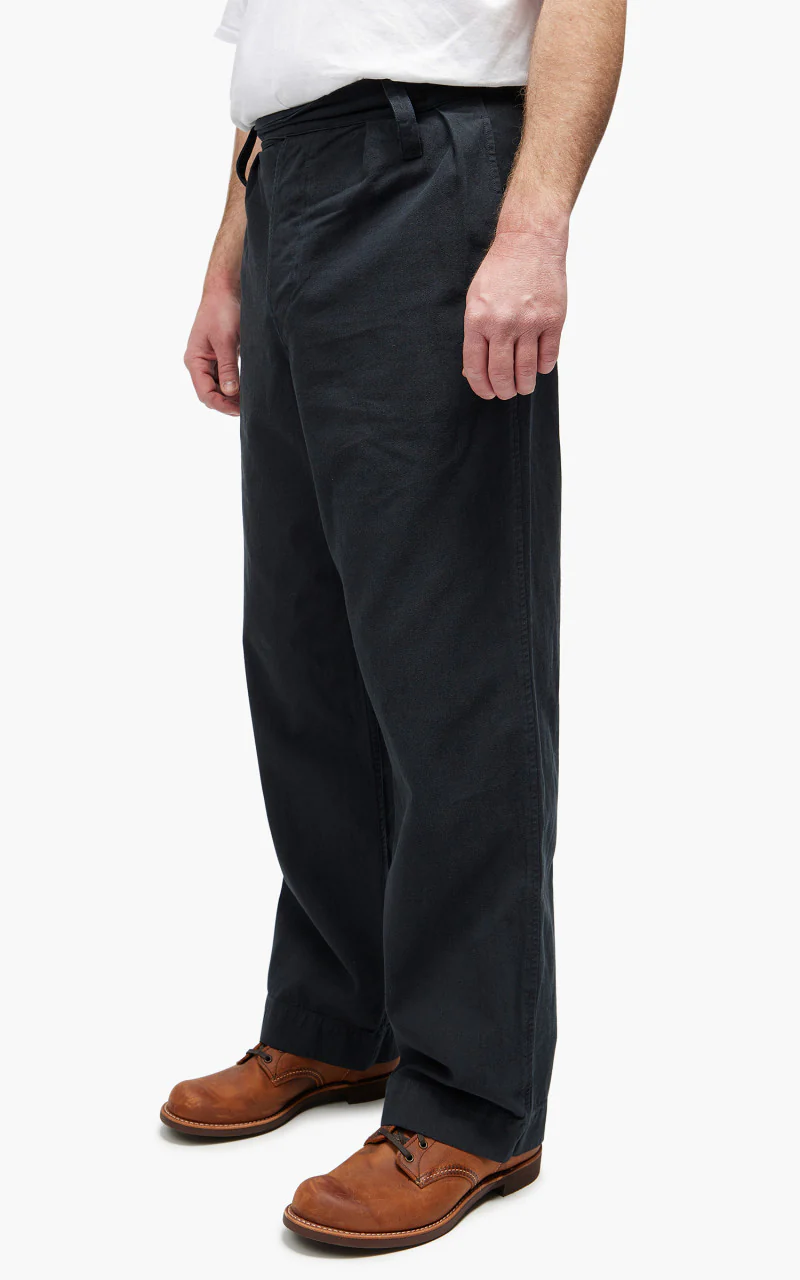Nigel Cabourn Navvie Pant Cotton Broken Twill Navy - Image 3
