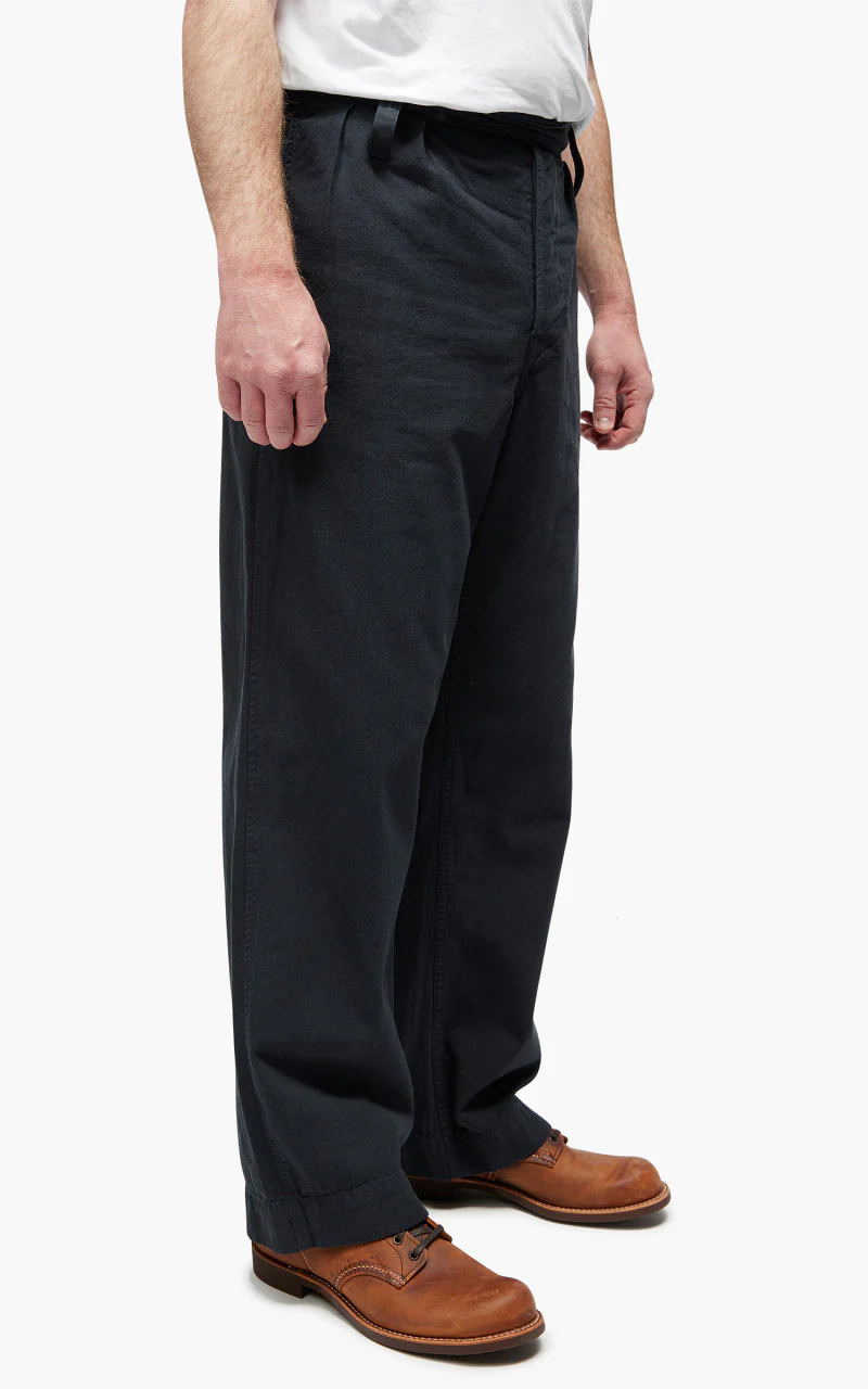 Nigel Cabourn Navvie Pant Cotton Broken Twill Navy - Image 4