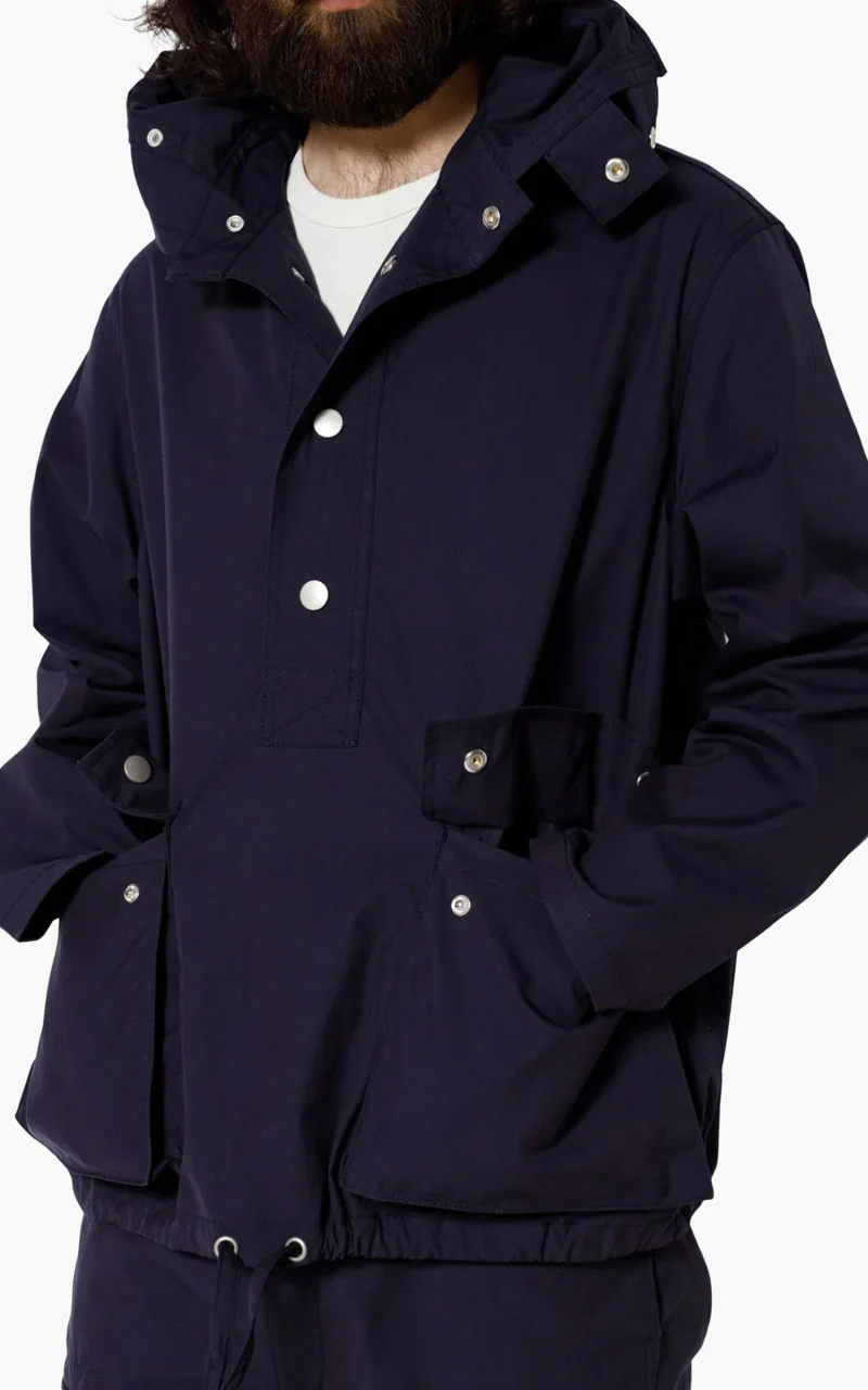 Nigel Cabourn Strap Smock Navy - Image 3