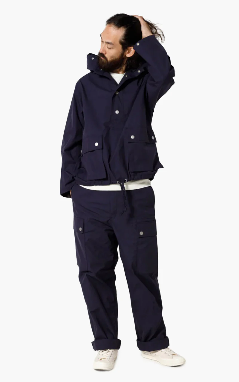 Nigel Cabourn Strap Smock Navy - Image 4