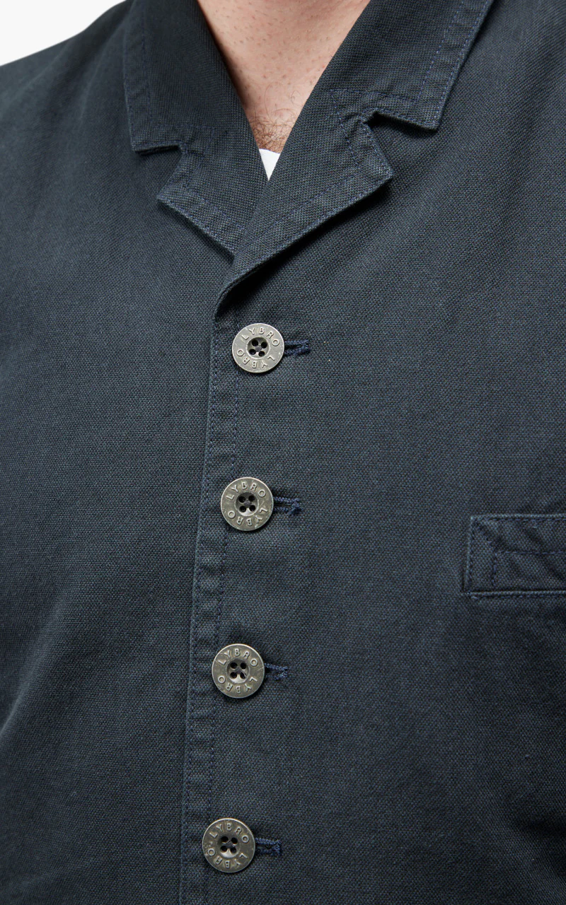 Nigel Cabourn Waistcoat Cotton Broken Twill Navy - Image 7