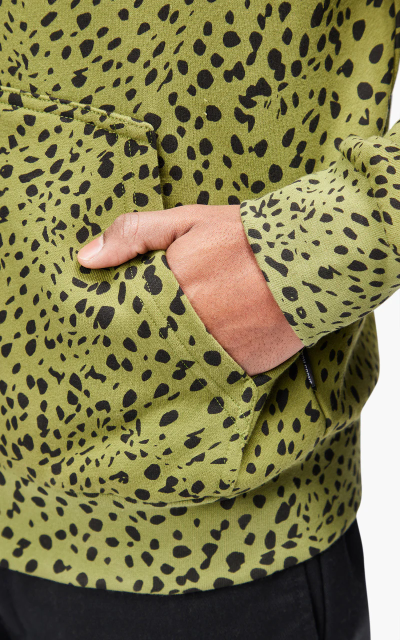 Noon Goons Chit Chat Zip Hoodie Green Leopard - Image 6