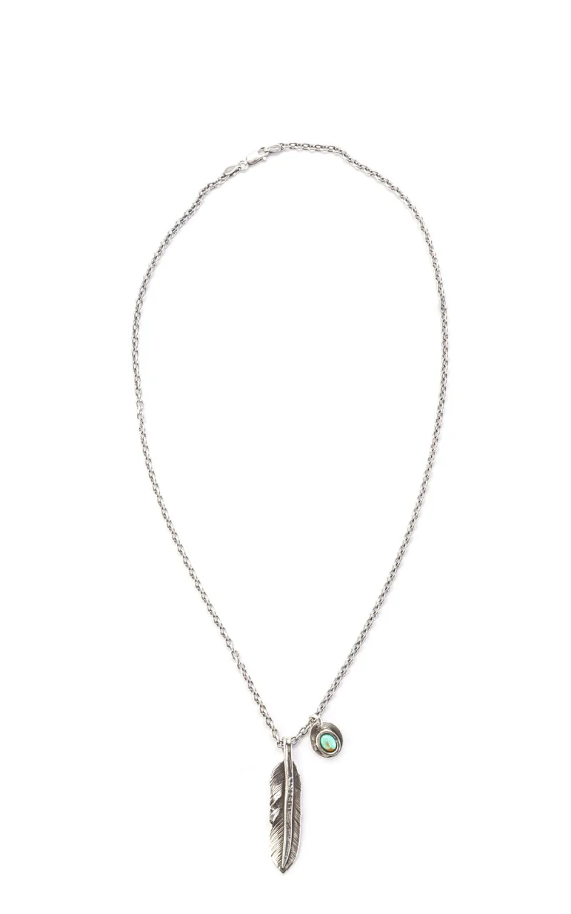 North Works N-410 Necklace 925 Silver Liberty Feather - Image 4