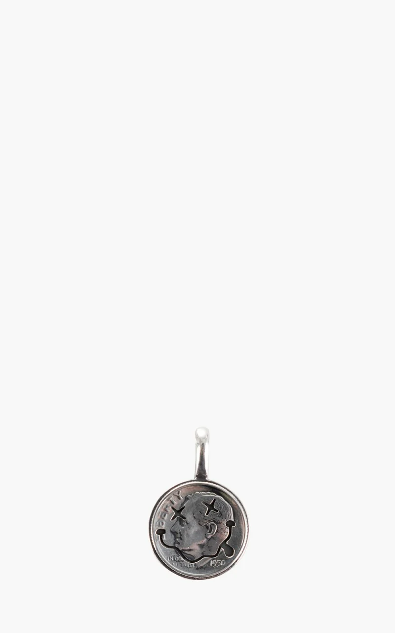 North Works N-603B Smile Coin Pendant 925 Silver