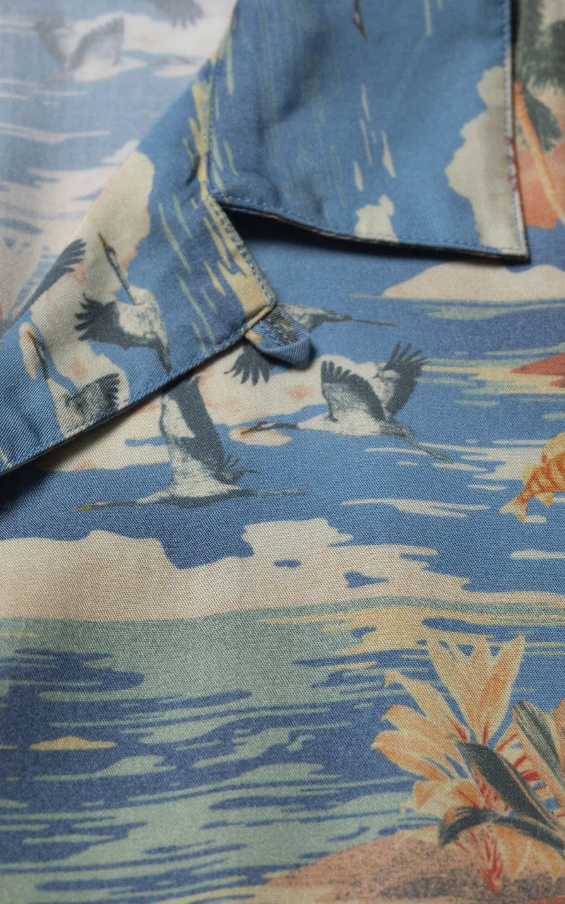 Nudie Jeans Arvid Hawaii Azure - Image 5