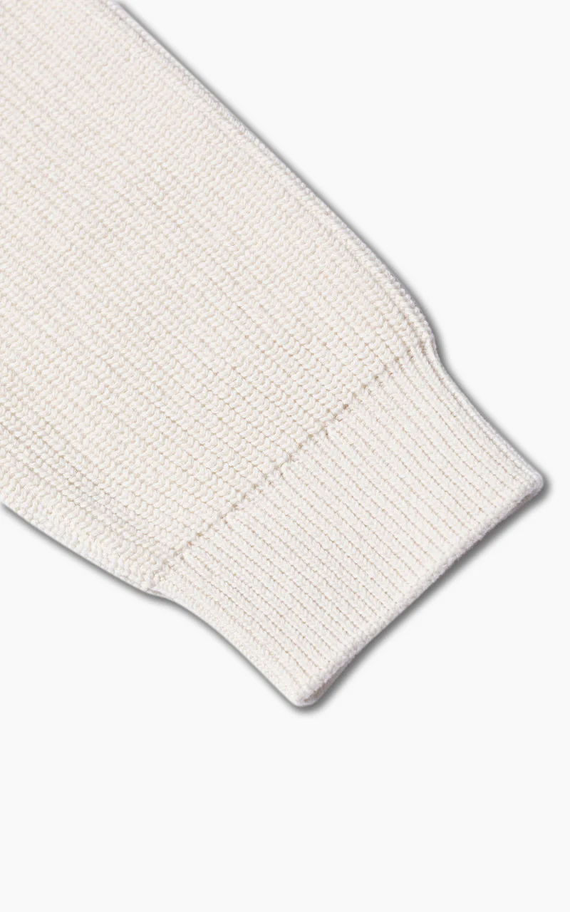 Nudie Jeans August Rib Cotton Chalk White - Image 6