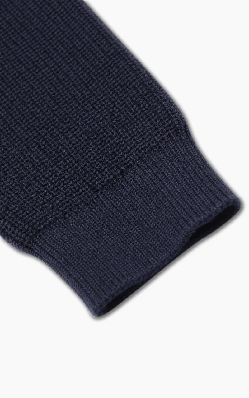 Nudie Jeans August Rib Cotton Navy - Image 6