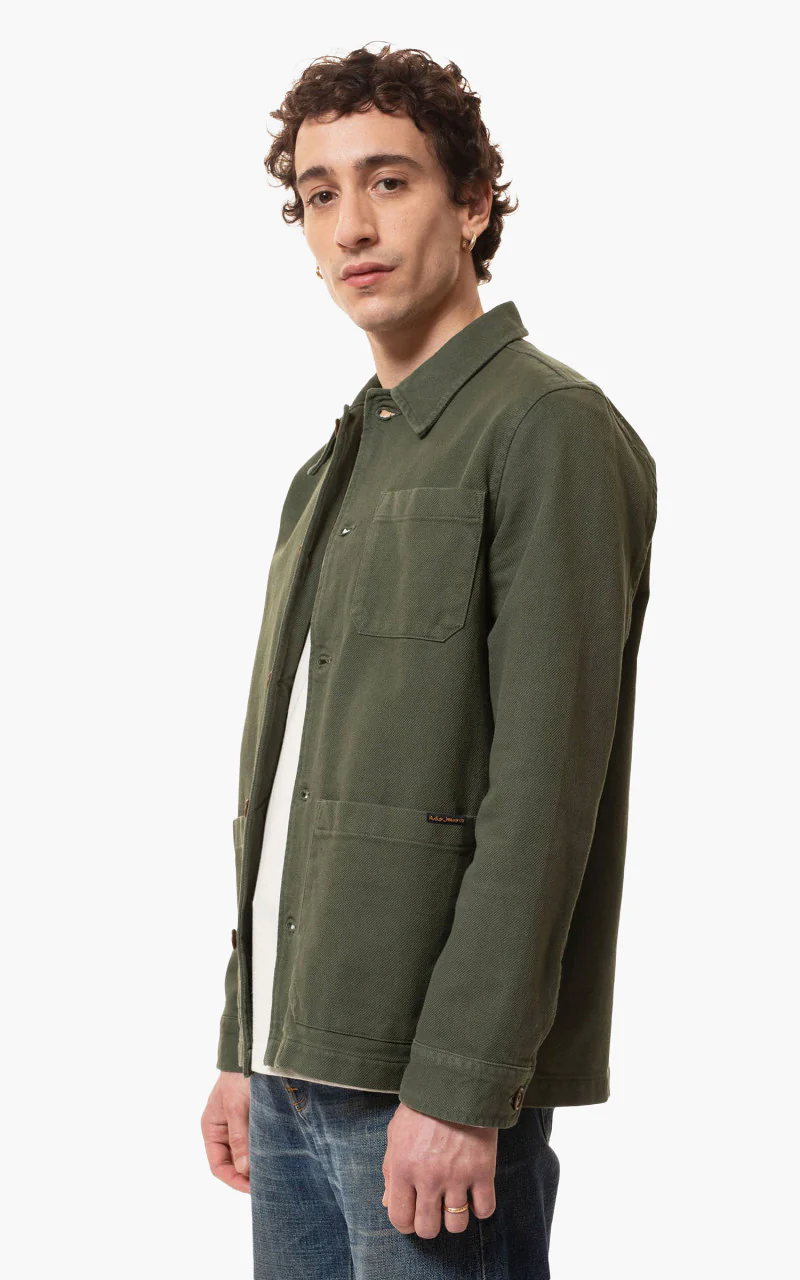 Nudie Jeans Barney Worker Jacket Olive - Image 2