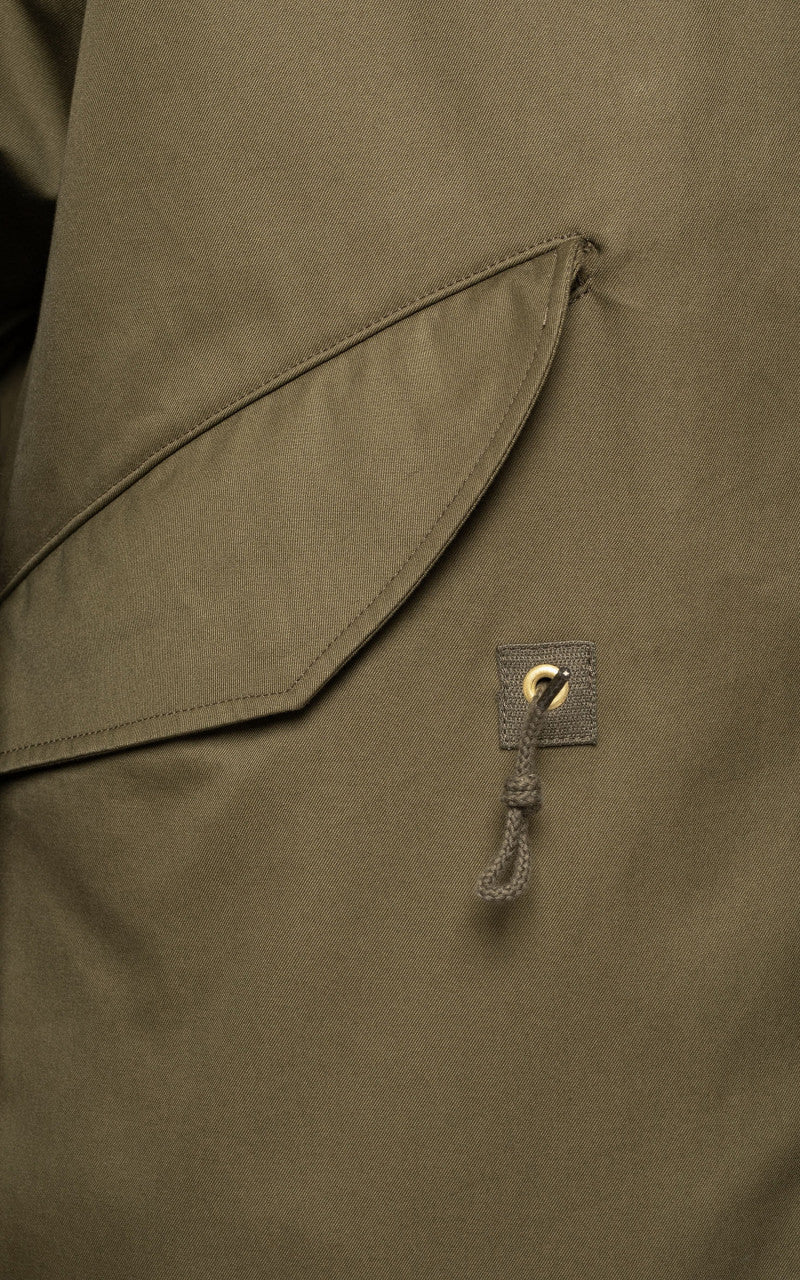 Nudie Jeans Christian Parka Faded Green - Image 4