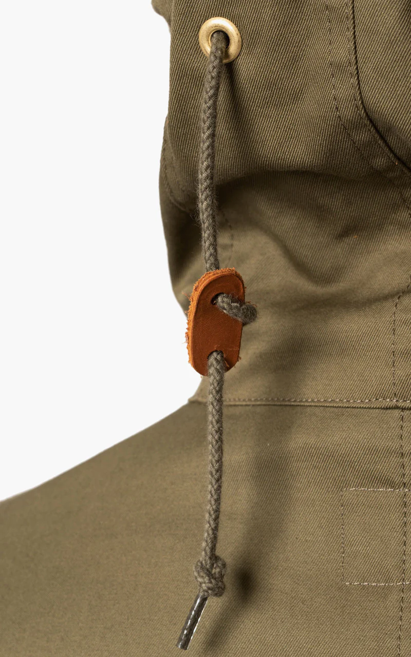 Nudie Jeans Christian Parka Faded Green - Image 5