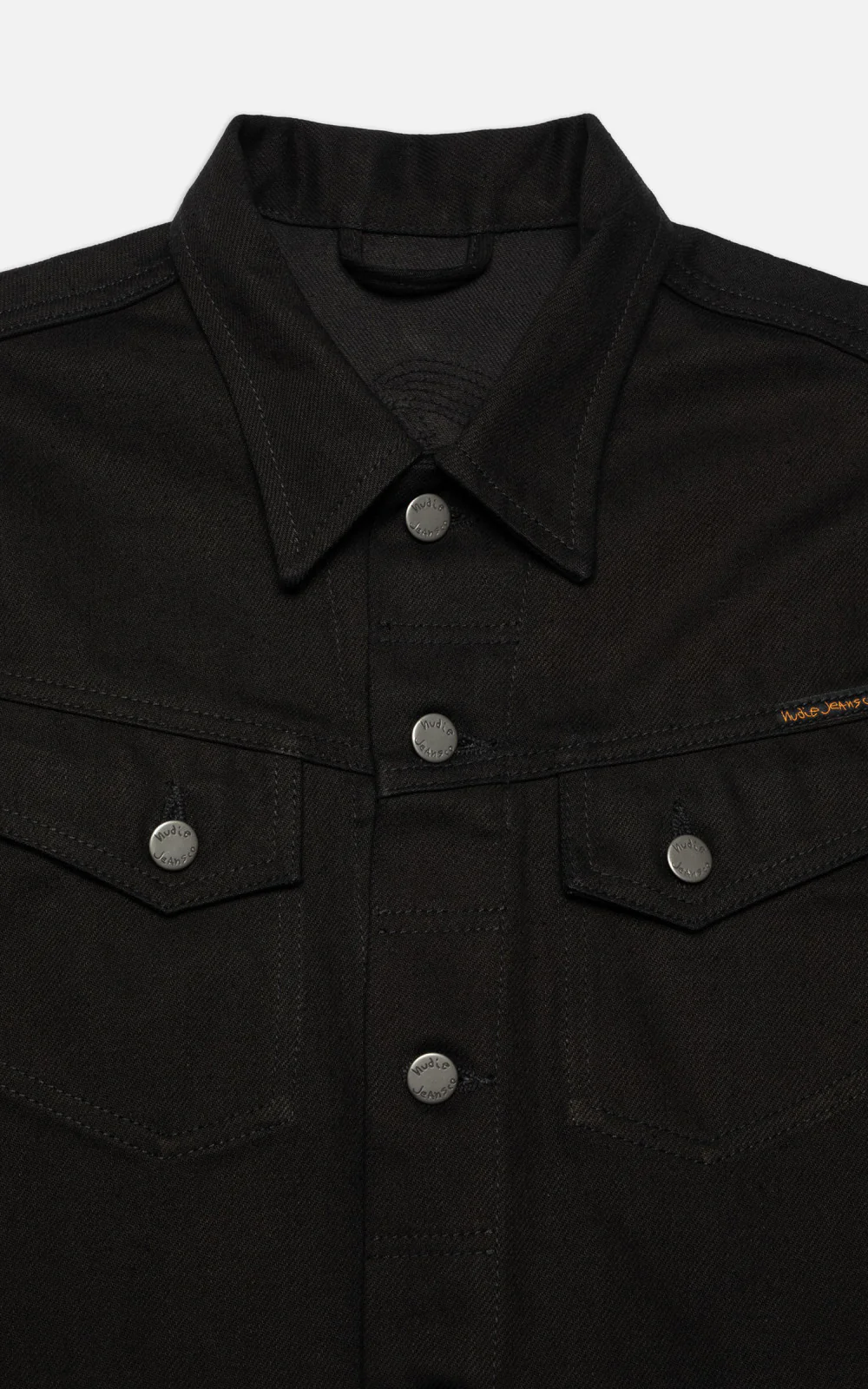 Nudie Jeans Conny Denim Jacket Dry Black Tar - Image 3