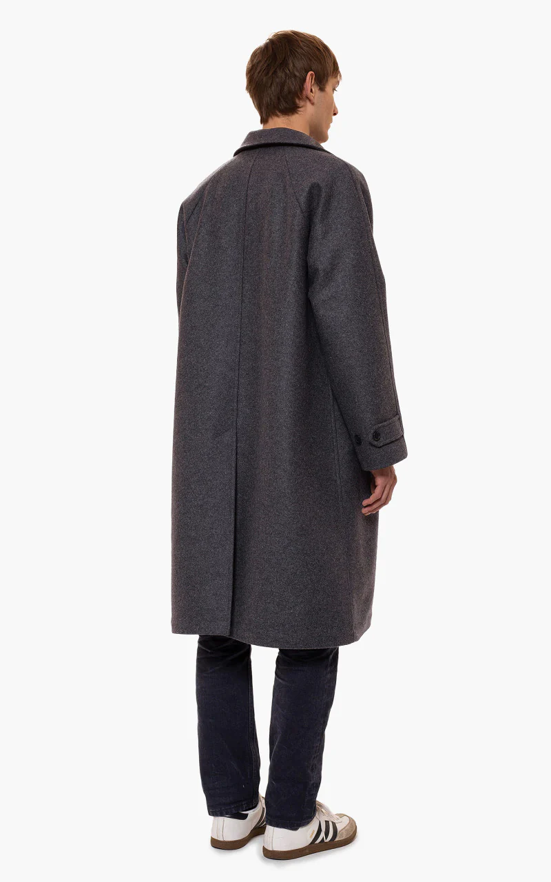 Nudie Jeans Corey Car Coat Antracite Melange - Image 6