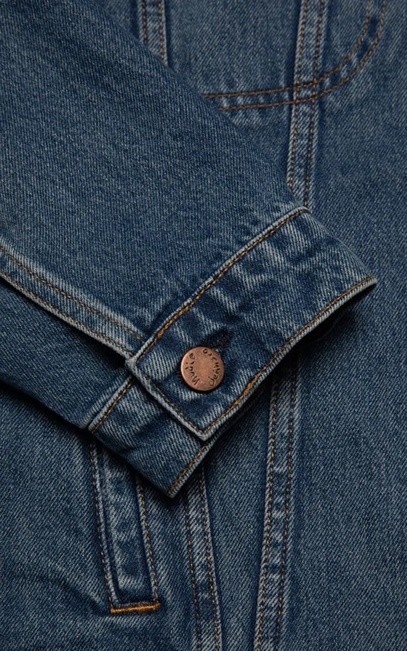 Nudie Jeans Danny Blue Vintage Denim Jacket Mid Blue - Image 4